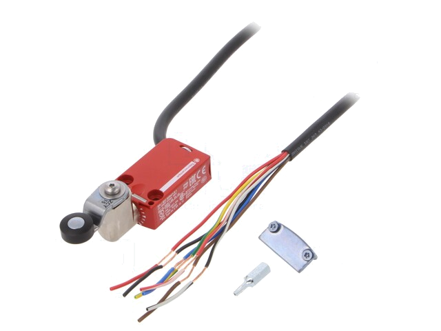 Eindschakelaar; hendel R 30,4mm, roller van kunststof Ø16mm Eindschakelaar; hendel R 30,4mm, roller van kunststof Ø16mm